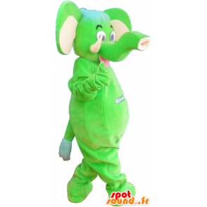 La mascota de neón elefante verde - MASFR032673 - Mascotas de elefante