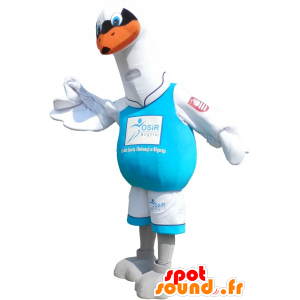 Mascotte grote witte zeemeeuw. Bird Costume - MASFR032678 - Mascot vogels