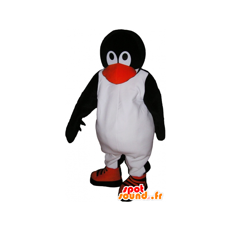 Mascot penguin black and white cute and endearing - MASFR032684 - Penguin mascots