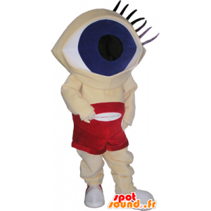 Cabeza de la mascota del muñeco de nieve con los ojos enormes - MASFR032690 - Mascotas humanas