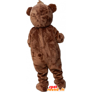 Mascot grande orso bruno e beige orsacchiotto - MASFR032697 - Mascotte orso