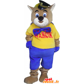 Gato gigante mascote mascote gato - MASFR032699 - Mascotes gato