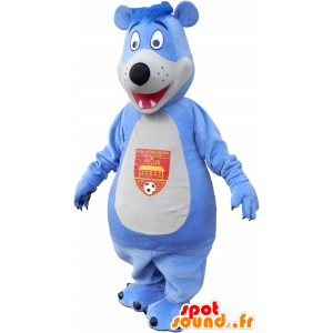 Wholesale mascot blue and white bear - MASFR032700 - Bear mascot