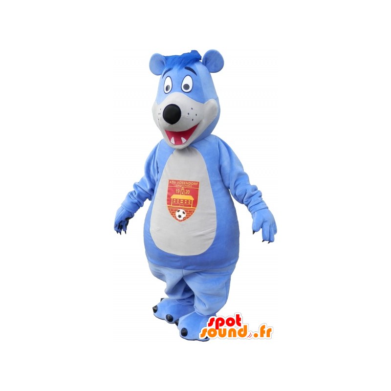 Mascotte blu all'ingrosso e orso bianco - MASFR032700 - Mascotte orso