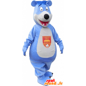 Großhandel Maskottchen blauen und weißen Bären - MASFR032700 - Bär Maskottchen