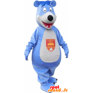 Groothandel Mascot blauwe en witte beer - MASFR032700 - Bear Mascot