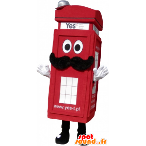 Mascot auténtica caja de teléfono rojo de Londres - MASFR032701 - Mascotas de los teléfonos