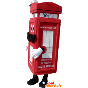 Mascot auténtica caja de teléfono rojo de Londres - MASFR032701 - Mascotas de los teléfonos