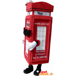 Maskot ekte London rød telefonkiosk - MASFR032701 - Maskoter telefoner