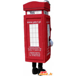 Mascot auténtica caja de teléfono rojo de Londres - MASFR032701 - Mascotas de los teléfonos