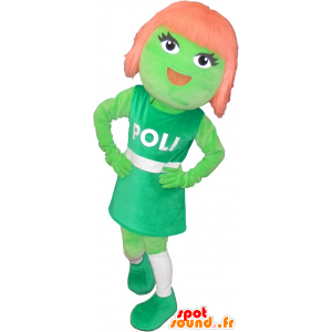 Mascot alien redhead girl - MASFR032703 - Mascots boys and girls