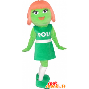 Mascot alien redhead meisje - MASFR032703 - Mascottes Boys and Girls