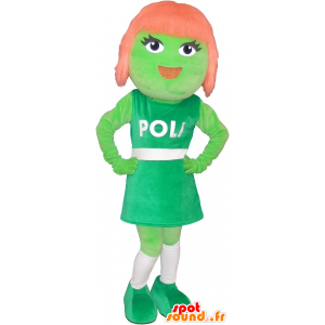 Mascot ulkomaalainen punapää tyttö - MASFR032703 - Maskotteja Boys and Girls