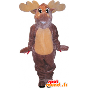 Mascotte realistisch donker bruin en beige momentum - MASFR032704 - Forest Animals