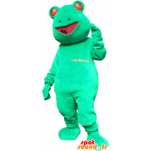 Mascot vihreä sammakko, jättiläinen, hauska - MASFR032706 - sammakko Mascot