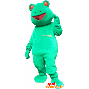 Mascot green frog, giant, funny - MASFR032706 - Mascots frog