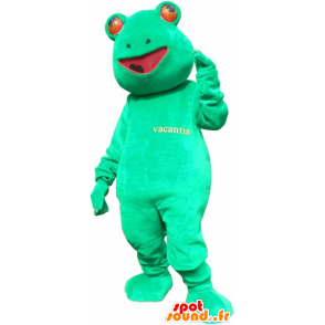 Mascot grønn frosk, gigantiske, morsomme - MASFR032706 - Frog Mascot