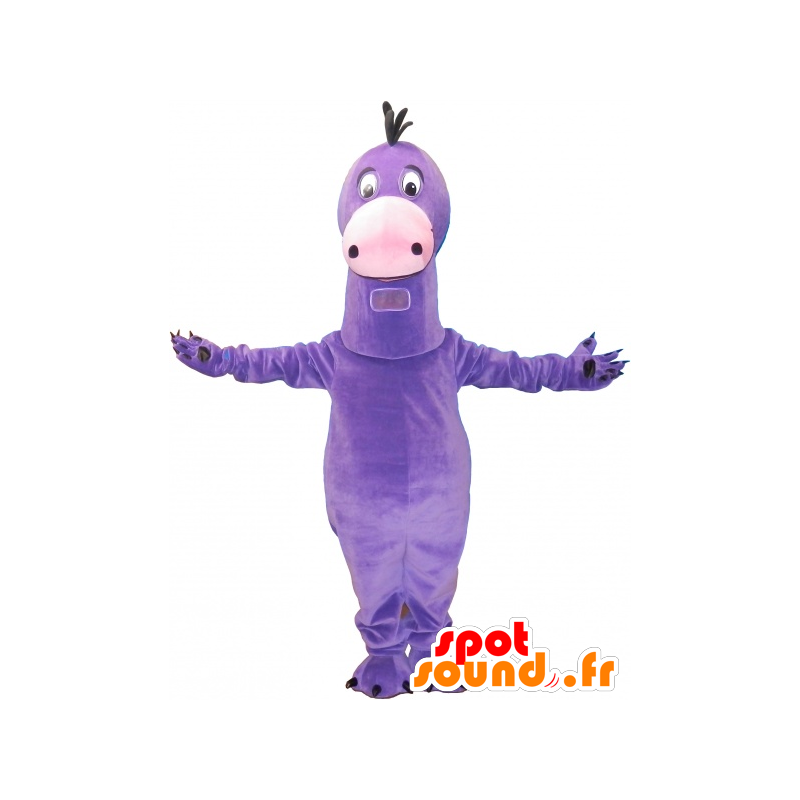 Funny mascot giant purple dinosaur - MASFR032709 - Mascots dinosaur