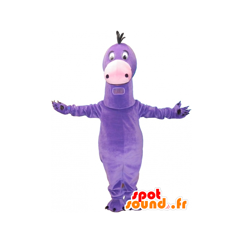 Mascotte de drôle de dinosaure violet géant - MASFR032709 - Mascottes Dinosaure