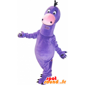 Vtipný maskot obří fialový dinosaurus - MASFR032709 - Dinosaur Maskot