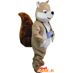 Velká hnědá veverka maskot velký penis - MASFR032712 - maskoti Squirrel