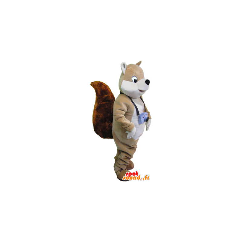 Grote bruine eekhoorn mascotte grote lul - MASFR032712 - mascottes Squirrel