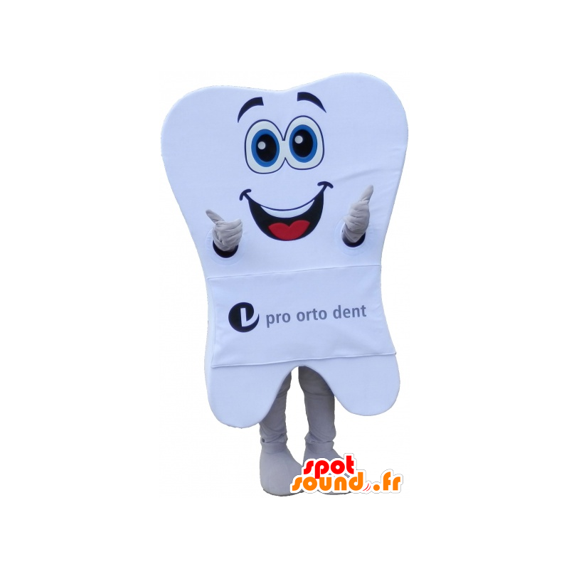 Olbrzym biały ząb maskotka z wielkim uśmiechem - MASFR032713 - Niesklasyfikowane Maskotki