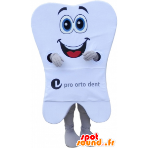 Gigante mascotte dente bianco con un grande sorriso - MASFR032713 - Mascotte non classificati