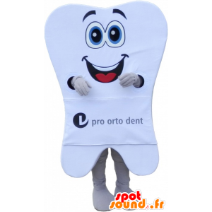 Olbrzym biały ząb maskotka z wielkim uśmiechem - MASFR032713 - Niesklasyfikowane Maskotki