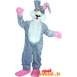 Gris y blanca gigante de la mascota del conejo - MASFR032725 - Mascota de conejo