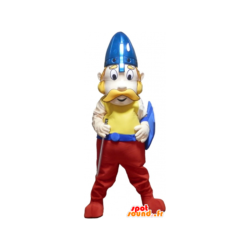 Mascot Viking bart med sin hjelm og skjold - MASFR032728 - Maskoter og geiter Geiter