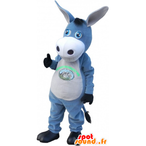 Mascot grijze en witte ezel. muilezel mascotte. - MASFR032731 - vee