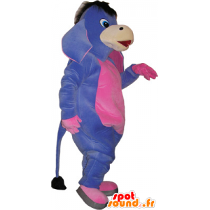 Mascot purple and pink ass. mule costume - MASFR032734 - Farm animals