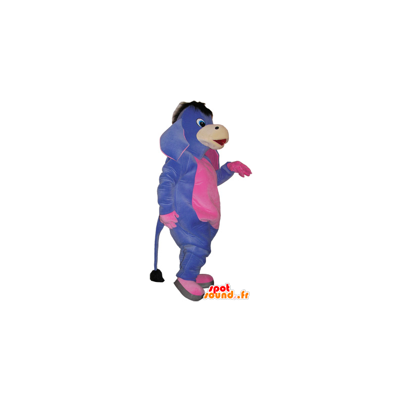 Mascot ass viola e rosa. costume mulo - MASFR032734 - Animali da fattoria