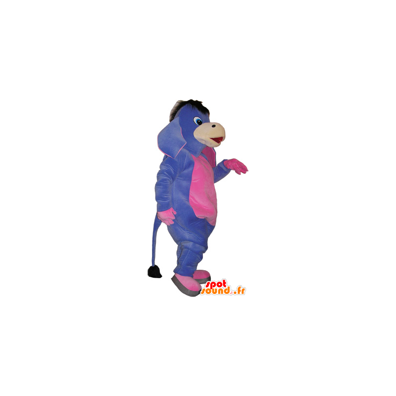 Mascotte d'âne violet et rose. Costume de mule - MASFR032734 - Animaux de la ferme Mascotte d'âne violet et rose. Costume de mule - MASFR032734 - Animaux de la ferme