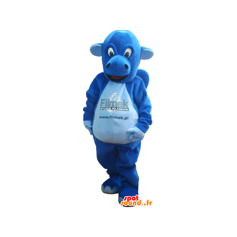 Azul mascota del dinosaurio. Traje de dinosaurio - MASFR032739 - Dinosaurio de mascotas