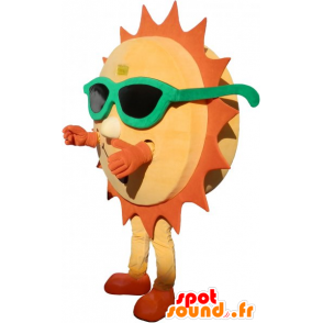 Mascot solen med grønne briller - MASFR032740 - Ikke-klassifiserte Mascots