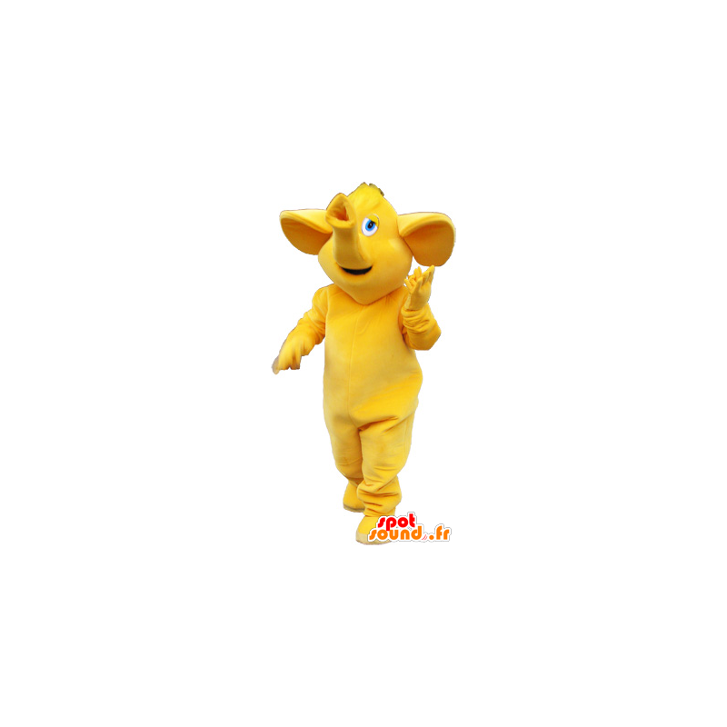 Alle grote gele olifant mascotte - MASFR032744 - Elephant Mascot