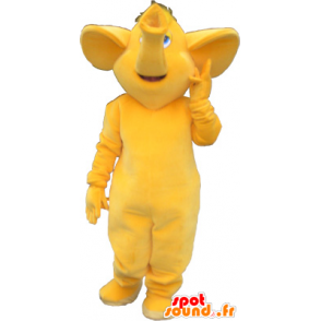 Wholesale all yellow elephant mascot - MASFR032744 - Elephant mascots