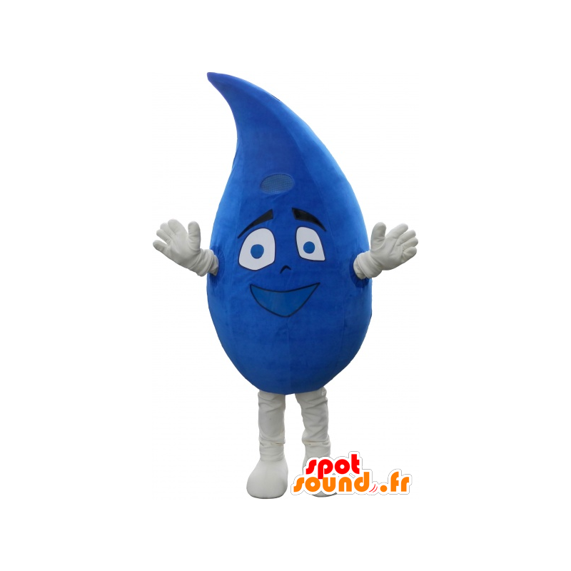 Gota de agua de la mascota sonriente y azul gigante - MASFR032749 - Mascotas sin clasificar