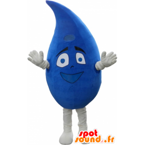 Gota de agua de la mascota sonriente y azul gigante - MASFR032749 - Mascotas sin clasificar