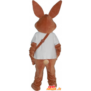 Brun kanin maskot med en pose - MASFR032752 - Mascot kaniner