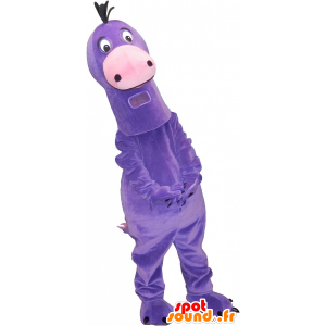 Very cute purple dinosaur mascot wholesale - MASFR032754 - Mascots dinosaur