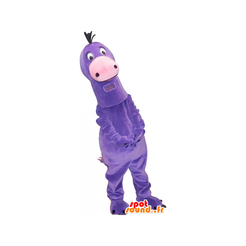 Very cute purple dinosaur mascot wholesale - MASFR032754 - Mascots dinosaur