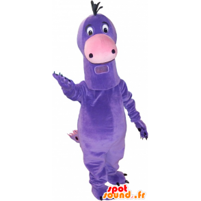 Very cute purple dinosaur mascot wholesale - MASFR032754 - Mascots dinosaur