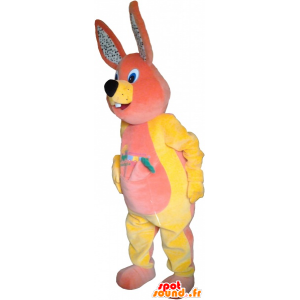 Mascotte de lapin en peluche avec les oreilles tachetées - MASFR032755 - Mascotte de lapins