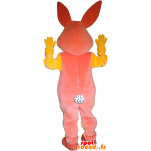 Mascotte de lapin en peluche avec les oreilles tachetées - MASFR032755 - Mascotte de lapins