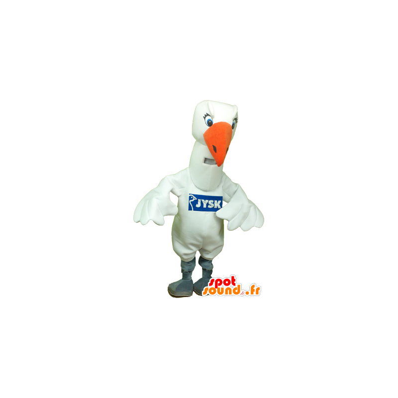 Gran mascota pájaro blanco, gaviota blanca - MASFR032760 - Mascota de aves