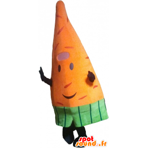 Mascot kæmpe orange gulerod. Vegetabilsk maskot - Spotsound