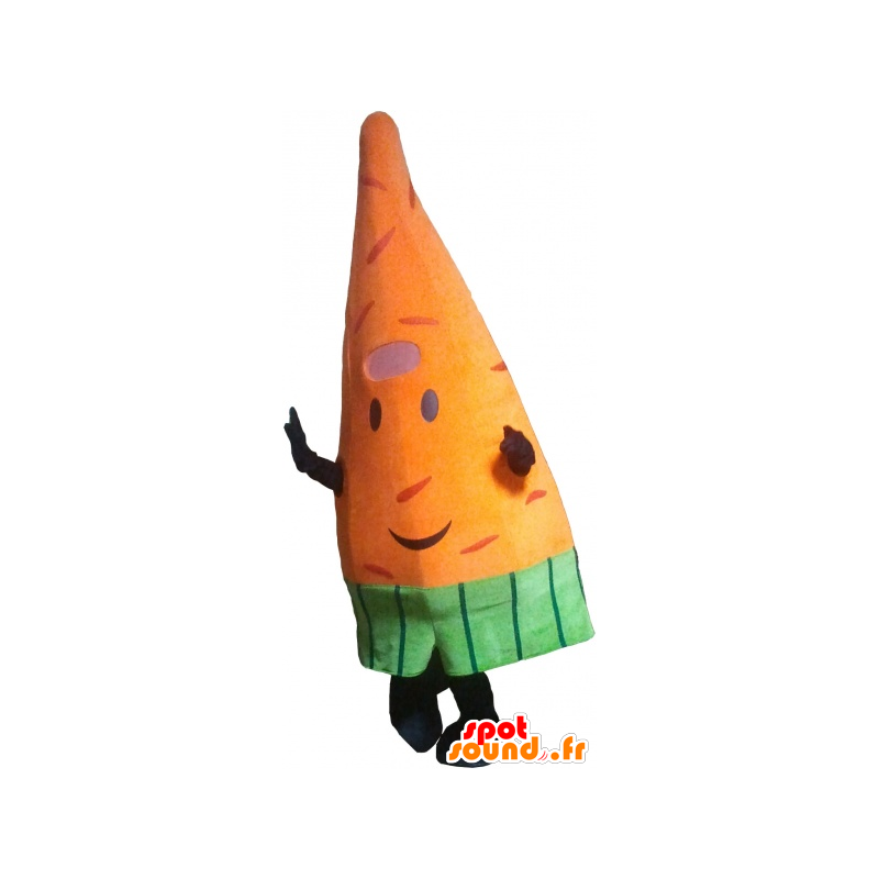 Mascotte de carotte géante orange. Mascotte de légume - MASFR032761 - Mascotte de légumes